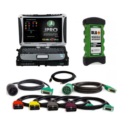 Newest 2024 V1 Noregon JPRO Professional Truck Diagnostic Tool with Panasonic CF19 Laptop