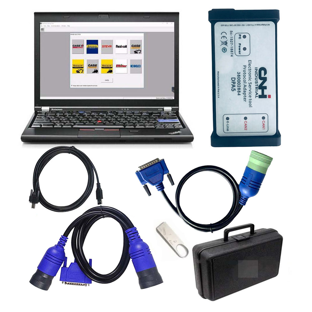 New Holland Electronic Service Tools CNH kit diagnostic tool (CNH EST 9.10 8.6 engineering Level ) Plus Lenovo X230 laptop
