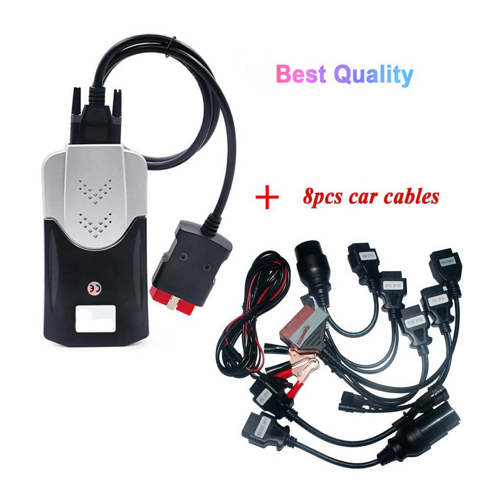 OBD2 OBDII Diagnostic Connector Adapter Cables Fit Delphi CDP ds150e O 8pcs  Auto