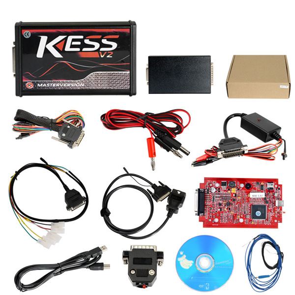 Red Car KESS V2.23 V5.017 ECU Full Tuning Kit EU Master Online No