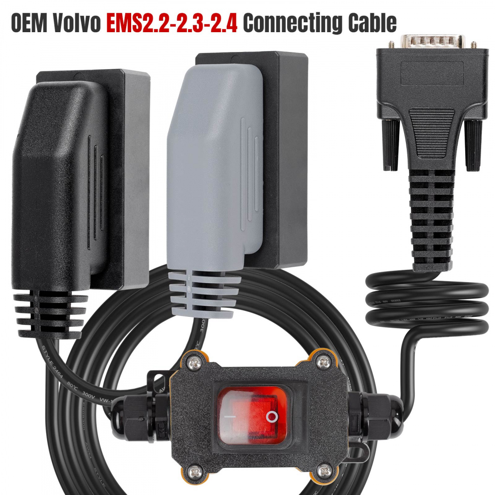 EMS2.2-2.3-2.4 Connecting Cable Work with KT200 and FoxFlash Support Volvo Before Year 2021