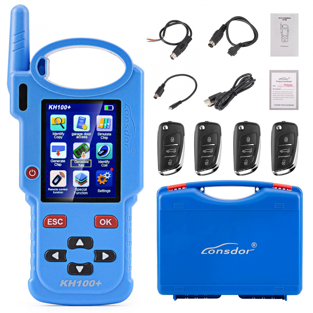 Lonsdor KH100+ Remote Maker Key Programmer Supports Indian TATA Mahindra Maruti Update Online