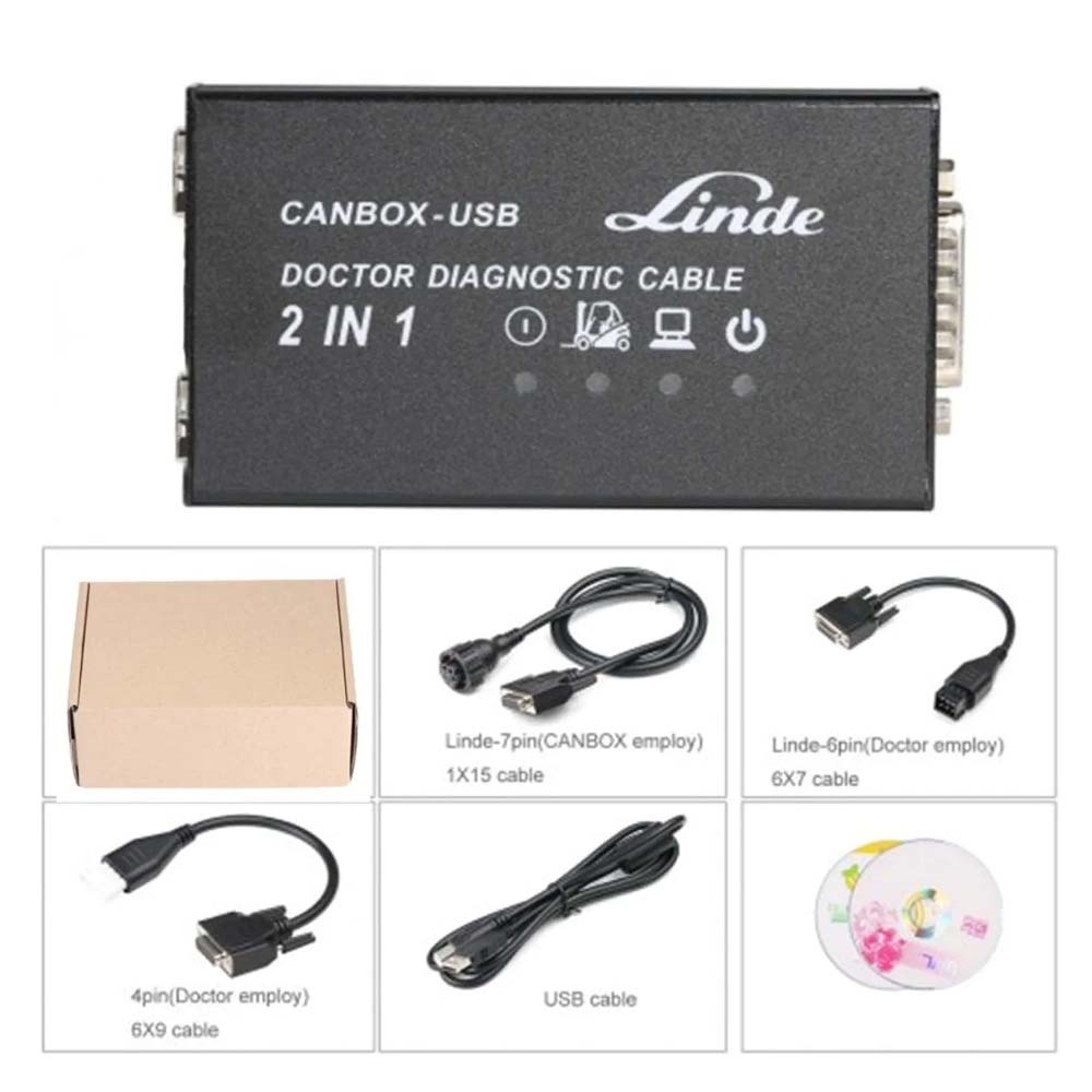 Linde Canbox and Doctor USB Diagnostic Tool 2 in 1 V2016 Truck Scanner