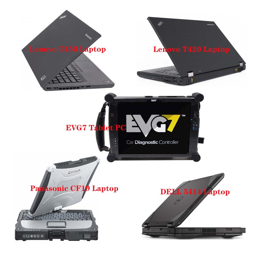 Lenovo T420/T450/DELL 5414/Panasonic CF19/EVG7 Laptop With MB Star C4/C5 V2024.10 Engineers software