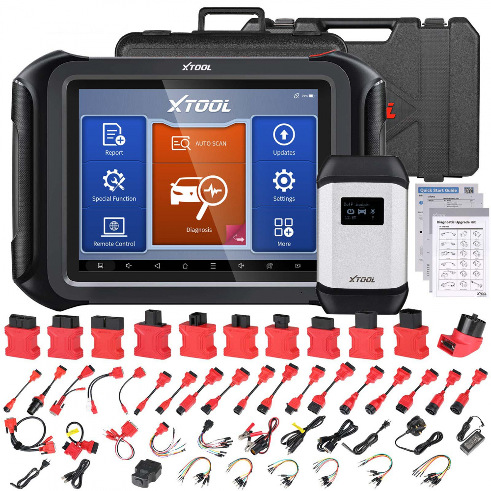 XTOOL D9HD Truck and Car diagnostic tool 12V to 24V 45+Special Functions Topology Mapping for Diesel/gasoline Replace PS90 PRO